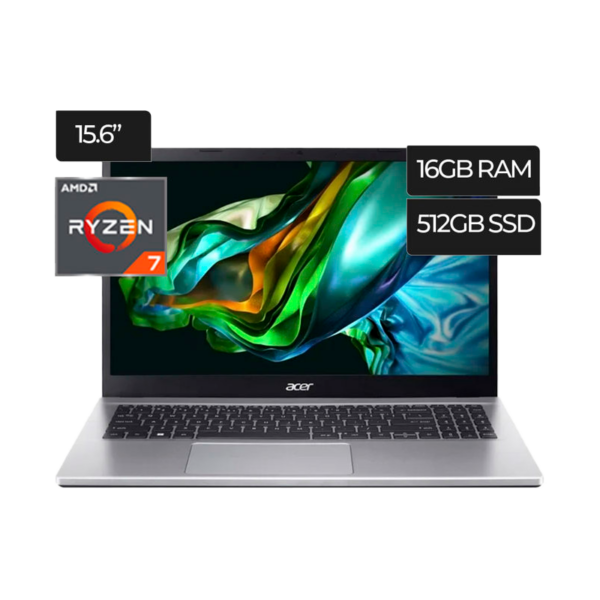 Acer Aspire 3 15.6" FHD AMD Ryzen 7 5700U 16GB RAM 512GB