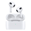 Apple AirPods 3ra Gen. con estuche de carga Lightning blancos vista frontal