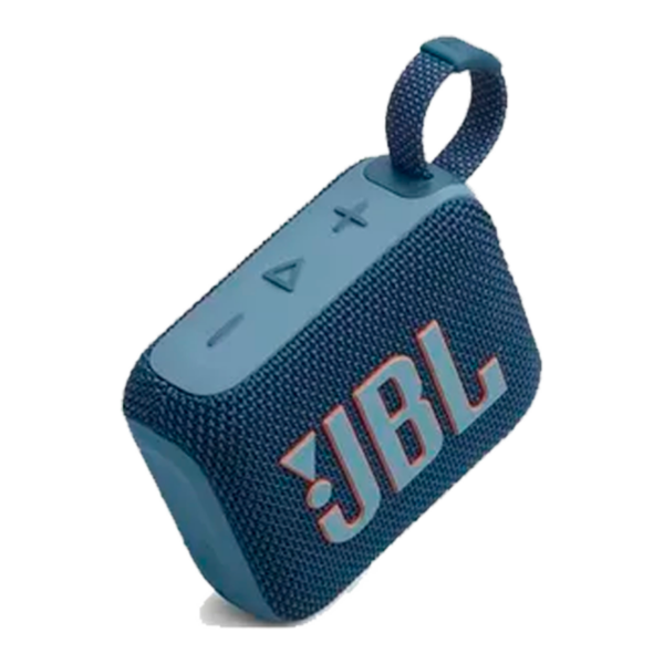 JBL Go 4 azul suspendido