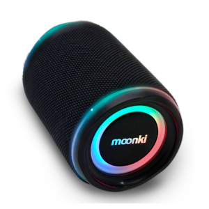 Moonki Portable Bluetooth Speaker R88BT negro vista lateral