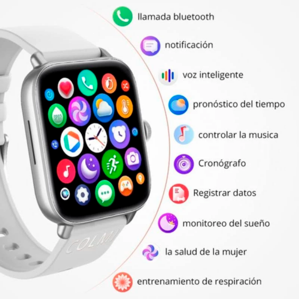 Wize S9 MAX vista con menú de funciones