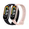 Dos Xiaomi Smart Band 8, uno negro y otro rosa