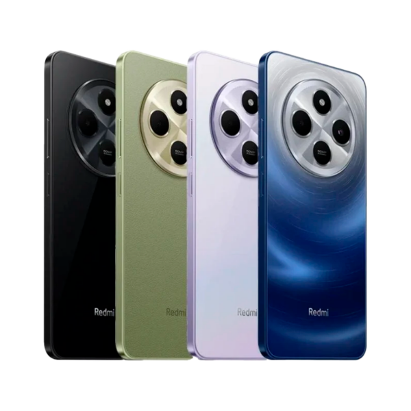 4 unidades de Redmi 14C, un Redmi 14C negro, 1 Redmi 14C verde, 1 Redmi 14C blanco y 1 Redmi 14C azul