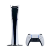 Playstation 5 más un contral vista frontal